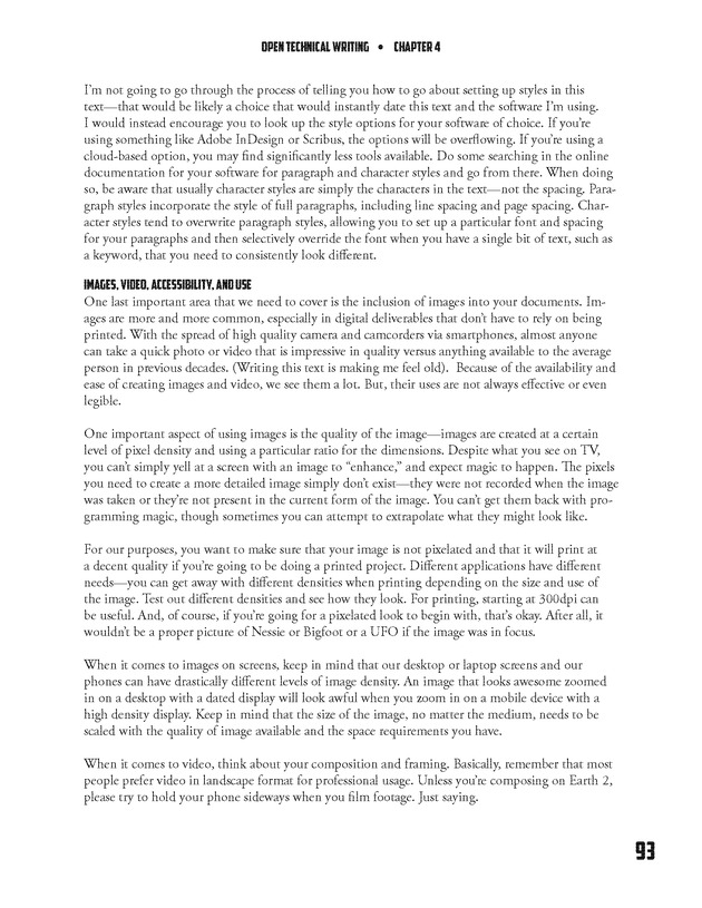 Open Technical Writing - New Page